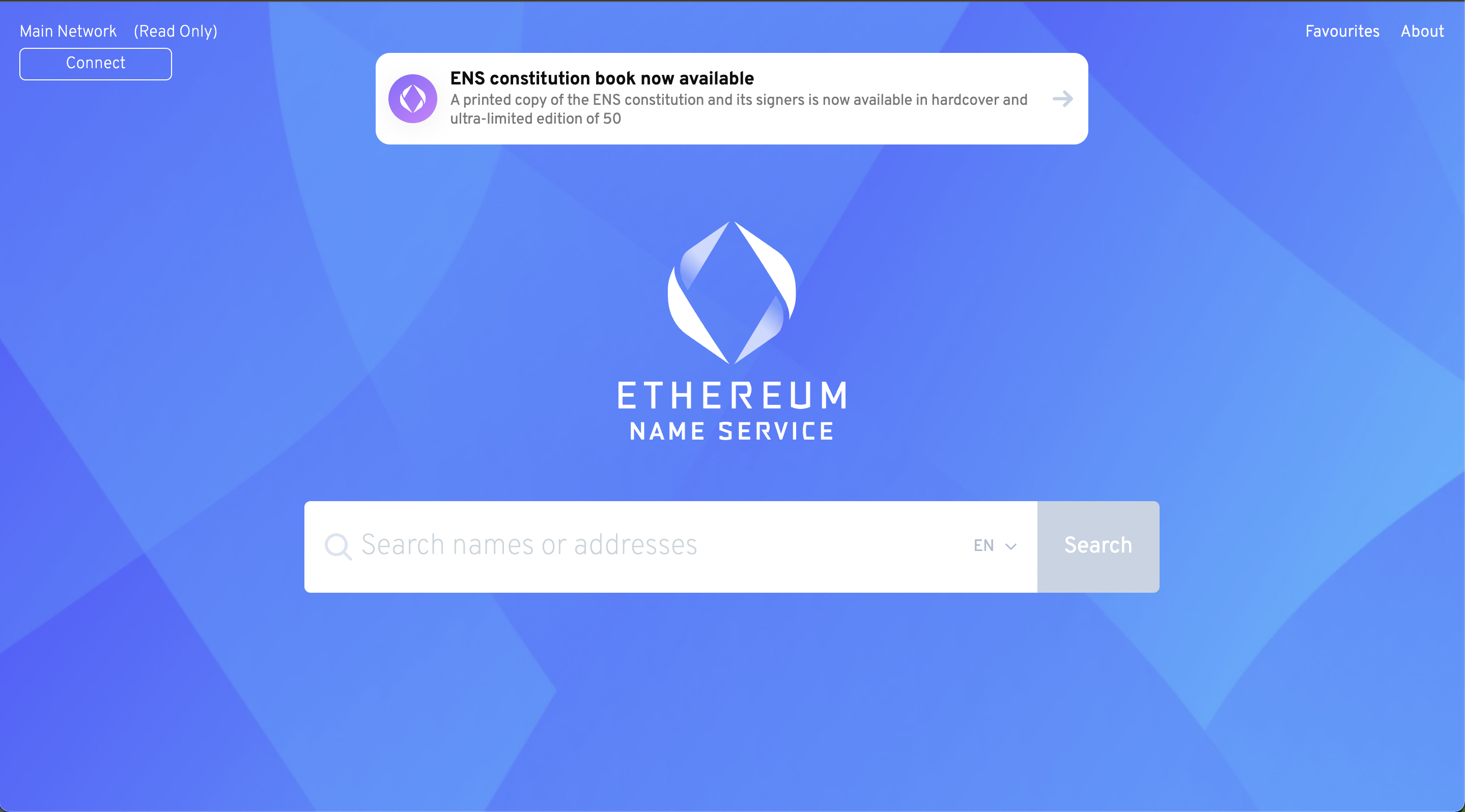 ETH Domain Page
